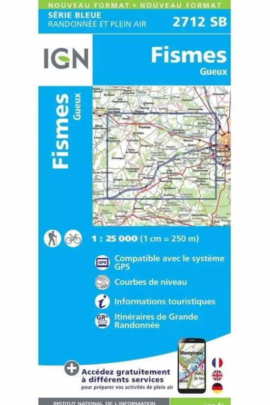 Clearance Boek Fismes / Gueux Topokaarten