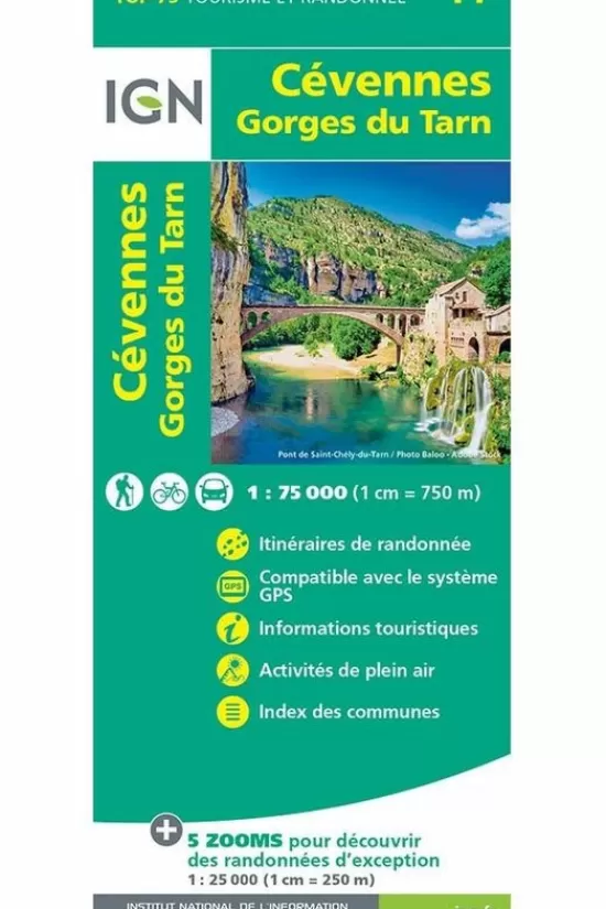 Clearance Cevennes / Gorges Du Tarn Topokaarten