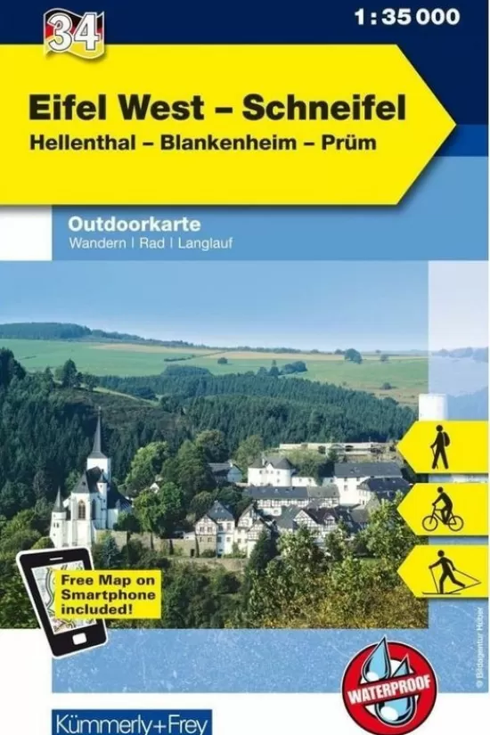Best Sale Eifel West 34 Schneifel R/V Wp Fms Wandelgidsen & -Kaarten