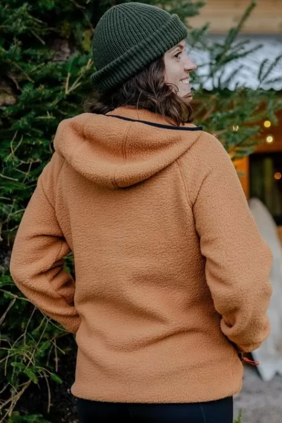 Clearance Fleece Maine Hooded Sherpa Truien