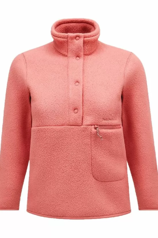 Fashion Fleece W Fleece Snap T-Neck Fleeces & Truien