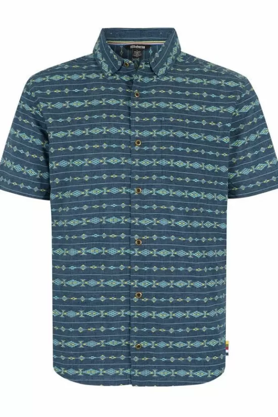 New Hemd Bagmati Stripe Ss Shirt Blouses & Hemden