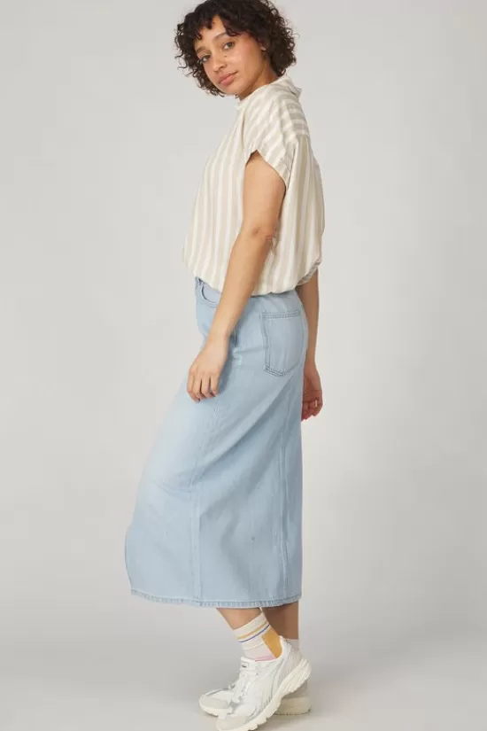 Online Hemd Striped Short Sleeve Blouses