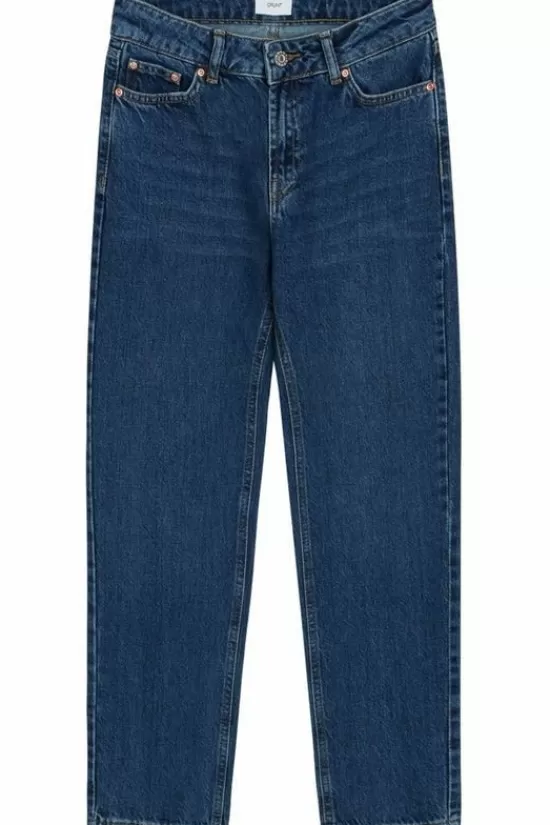 Online Jeans Street Loose Dark Blue Broeken