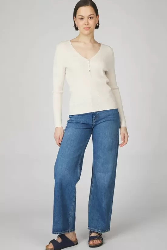 Store Jeans Wide Leg Jeans Uhw Broeken