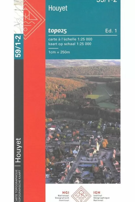 Fashion Kaart Houyet / Han Sur Lesse B-59/1-2 Topokaarten