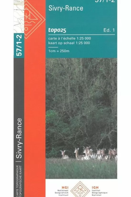 Discount Kaart Sivry / Rance B-57/1-2 Topokaarten