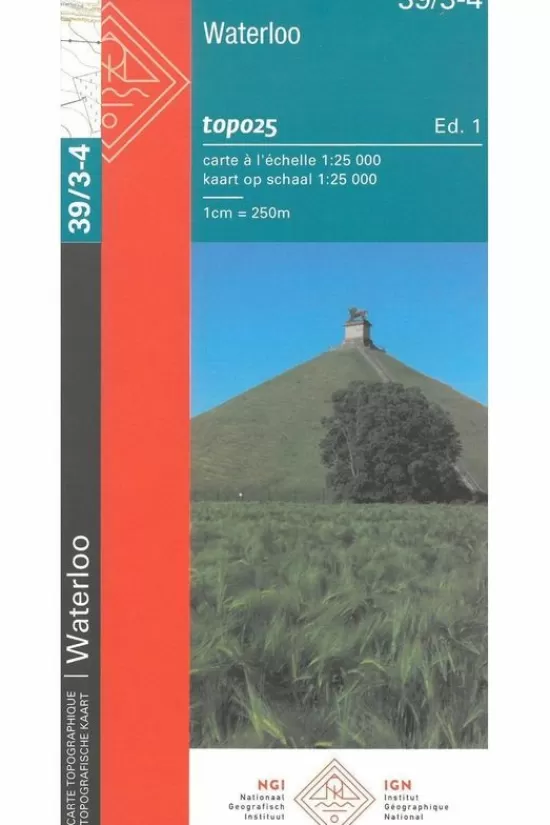 Discount Kaart Waterloo / Lasne B-39/3-4 Topokaarten