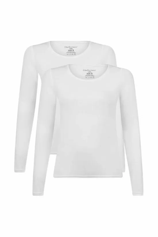 Shop Lara L/S Tee 2-Pack Ondergoed
