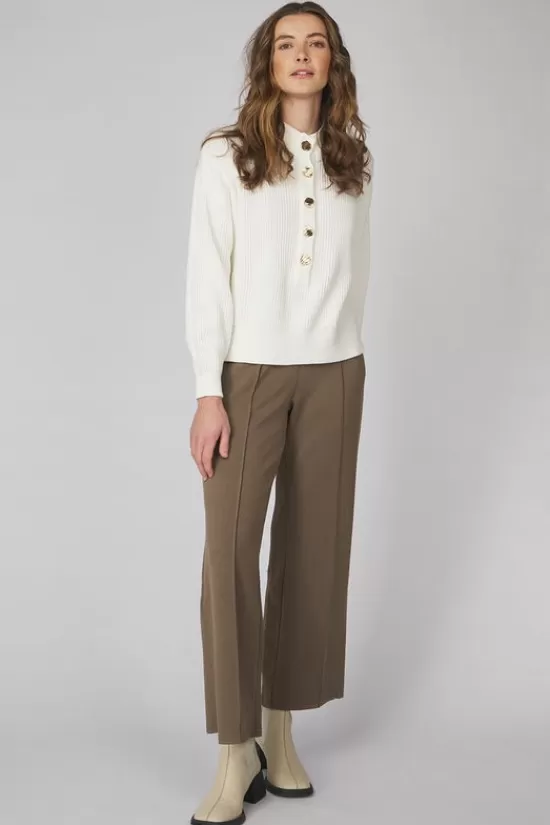 Fashion Trui Ching Button Truien & Cardigans