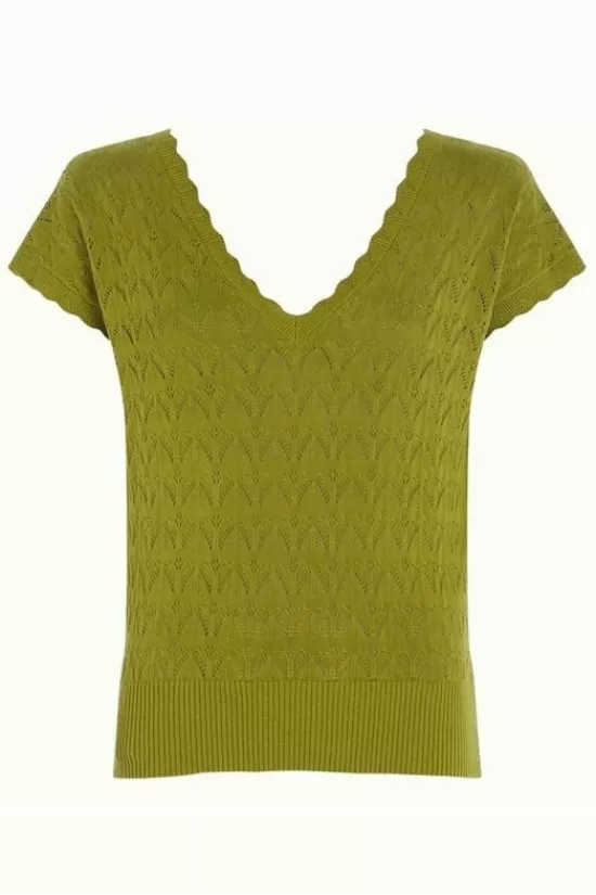 Hot Trui Lila V Rocky Ajour Truien & Cardigans