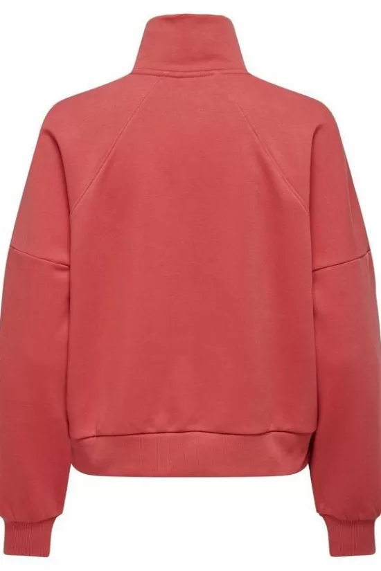 Fashion Trui Onpelena Hn Ls Zip Short Brush Swt Truien & Vesten