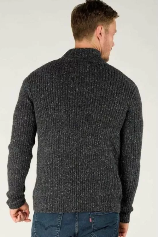 Fashion Trui Ranga Button Mock Neck Truien