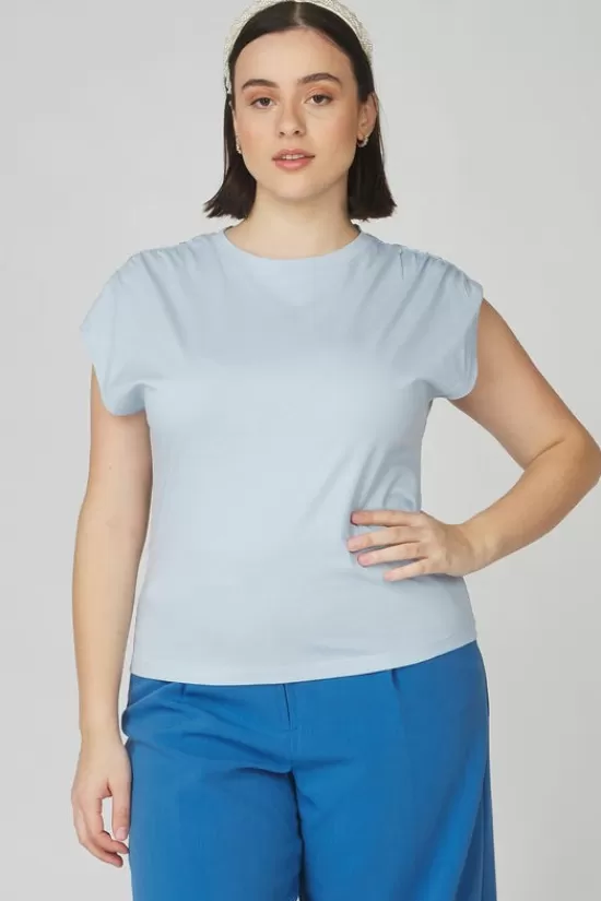 Outlet T-Shirt Adeline Sl Gathered B T-Shirts & Tops