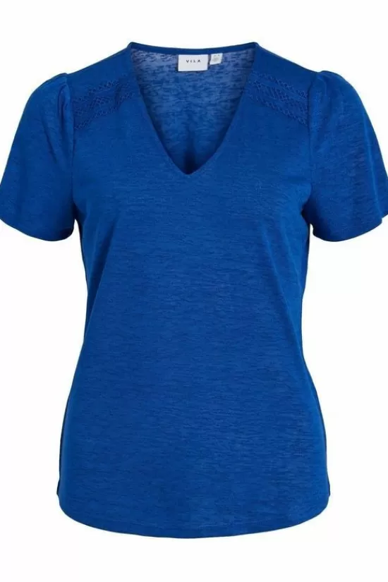 Fashion T-Shirt Amer Lace Detail T-Shirts & Tops