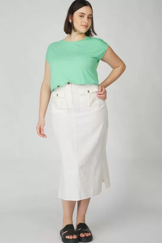 Flash Sale T-Shirt Lava Plain Lurex Strip T-Shirts & Tops