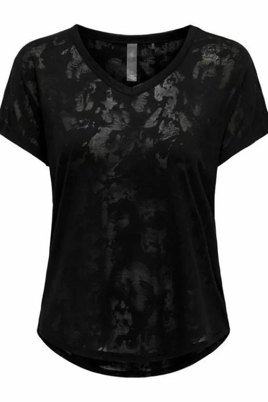 Hot T-Shirt Onpekin Curved Vn Burnout Ss T-Shirts & Tops