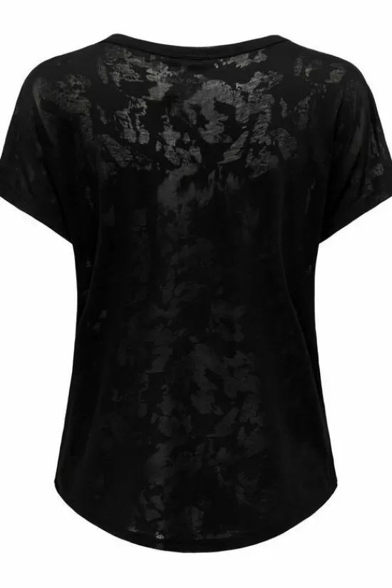 Hot T-Shirt Onpekin Curved Vn Burnout Ss T-Shirts & Tops