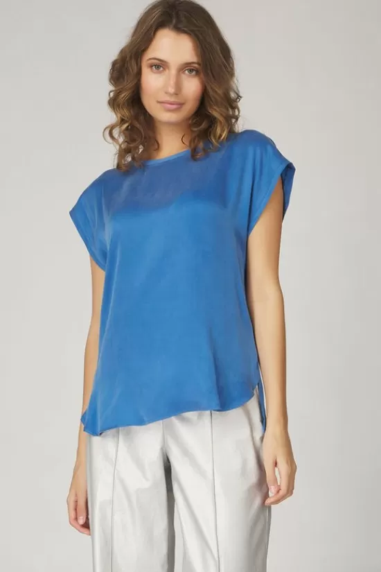 Flash Sale T-Shirt With Round Neck And Cap Without Should T-Shirts & Tops