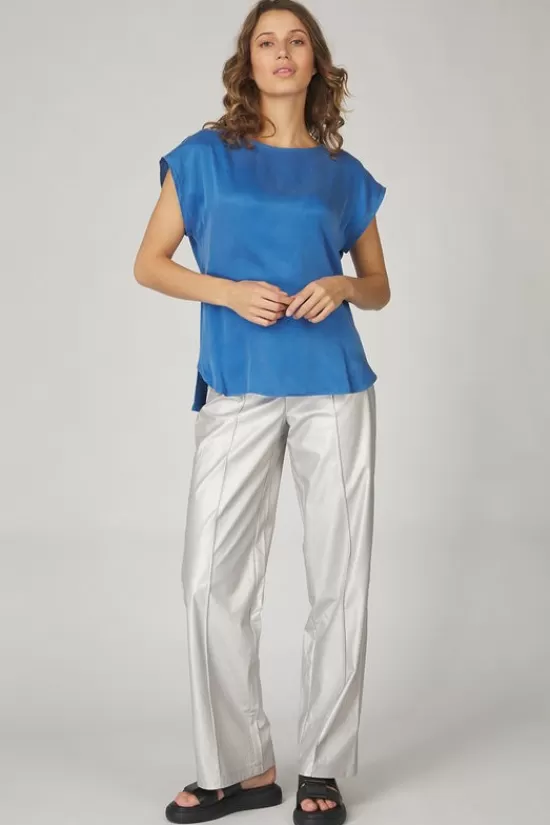 Flash Sale T-Shirt With Round Neck And Cap Without Should T-Shirts & Tops